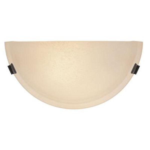 Providence 1 Light Bronze Incandescent Wall Sconce with Honey Alabaster Glass