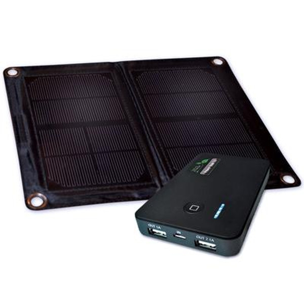 6 Watt Folding Solar Charger With Power Bank 5.0