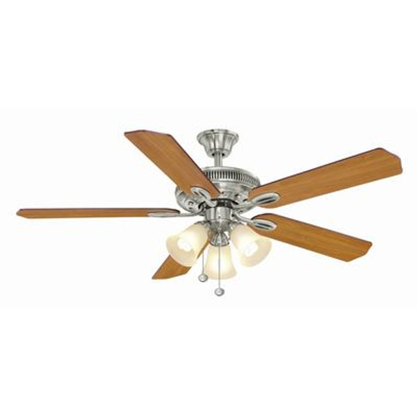 Glendale Brushed Nickel Ceiling Fan- 52 inch