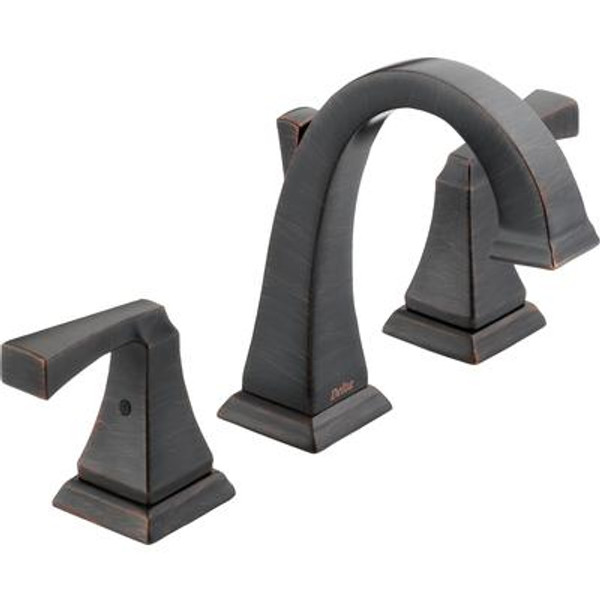 Dryden 8 Inch Widespread 2-Handle High-Arc Bathroom Faucet in Venetian Bronze