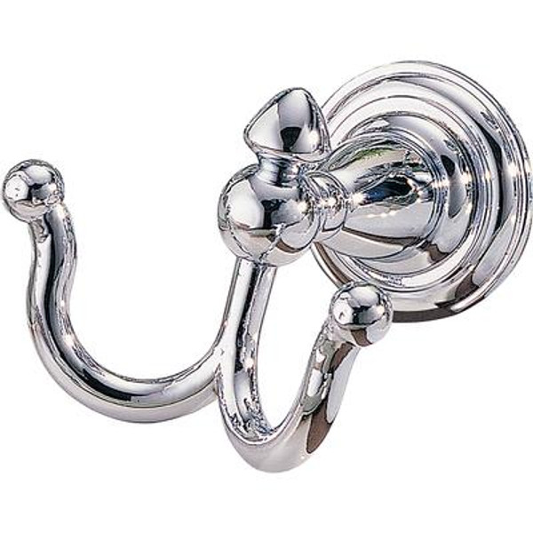 Victorian Double Robe Hook in Chrome