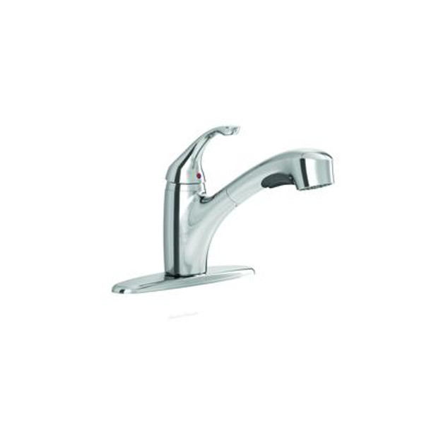 Jardin Single Handle Pull Out Kitchen Faucet In Polished Chrome