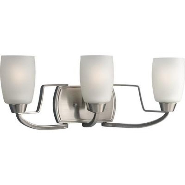 Wisten Collection Brushed Nickel 3-light Vanity Fixture