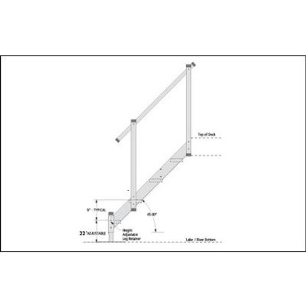 Aluminum Dock Stairs &#150; 4 Steps