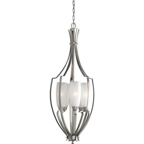 Wisten Collection Brushed Nickel 5-light Foyer Pendant