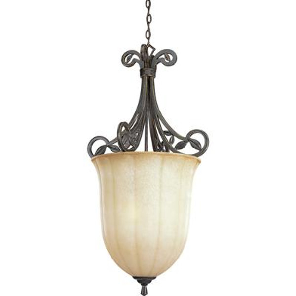 Le Jardin Collection Espresso 3-light Chandelier