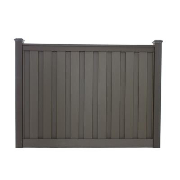 90-1/2  Inches  x 4  Inches  x 72  Inches  Unassembled Fence Section Winchester Grey