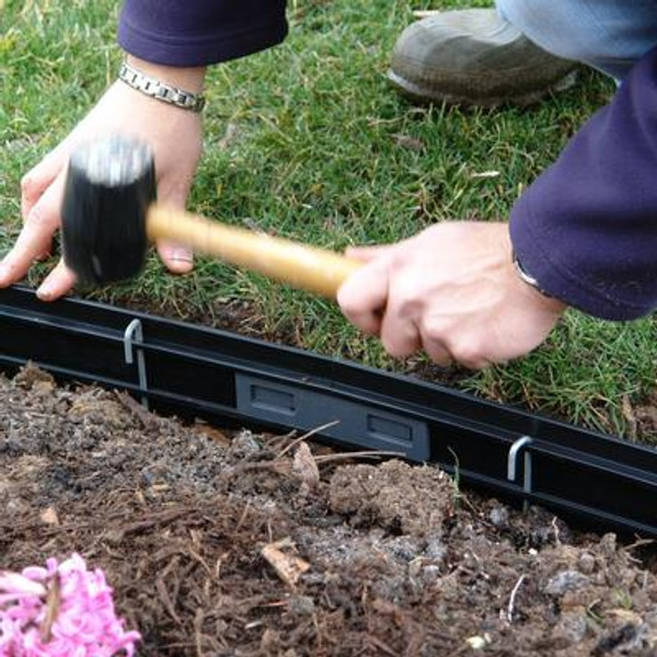 Premium 16 Feet Landscape Edging Project Kit (BLACK)