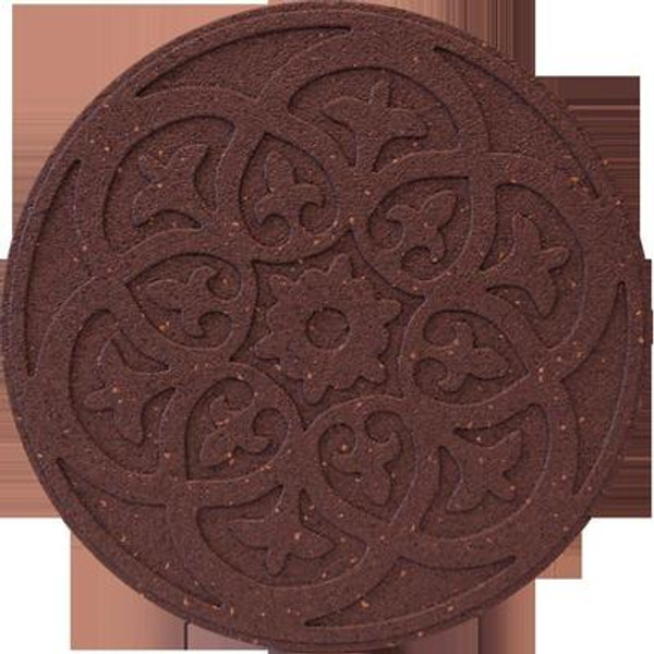 18 Inch Round SCROLL TC Stepping Stone