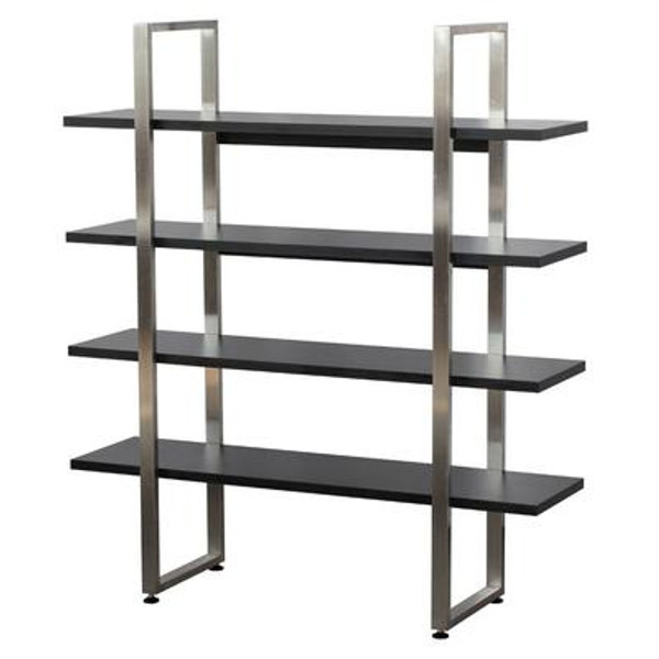 4-Shelf Contemporary Shelving unit 48 Inches W x 14 Inches x 54 Inches H