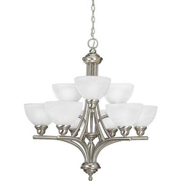 Glendale Collection Brushed Nickel 9-light Chandelier