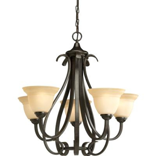 Torino Collection Forged Bronze 5-light Chandelier
