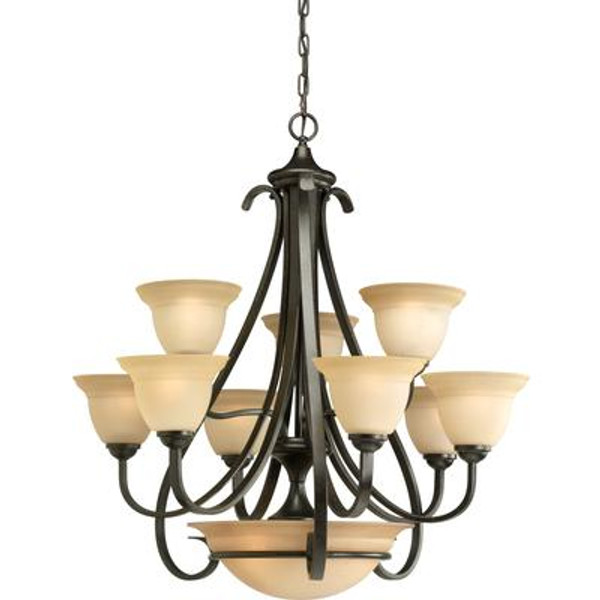 Torino Collection Forged Bronze 9-light Chandelier