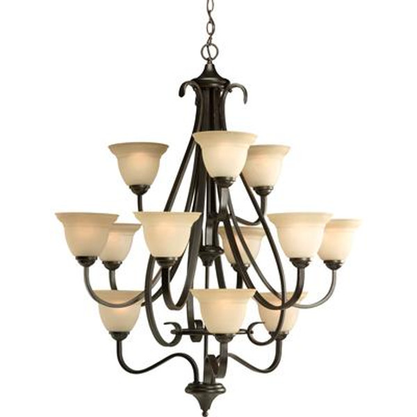 Torino Collection Forged Bronze 12-light Chandelier