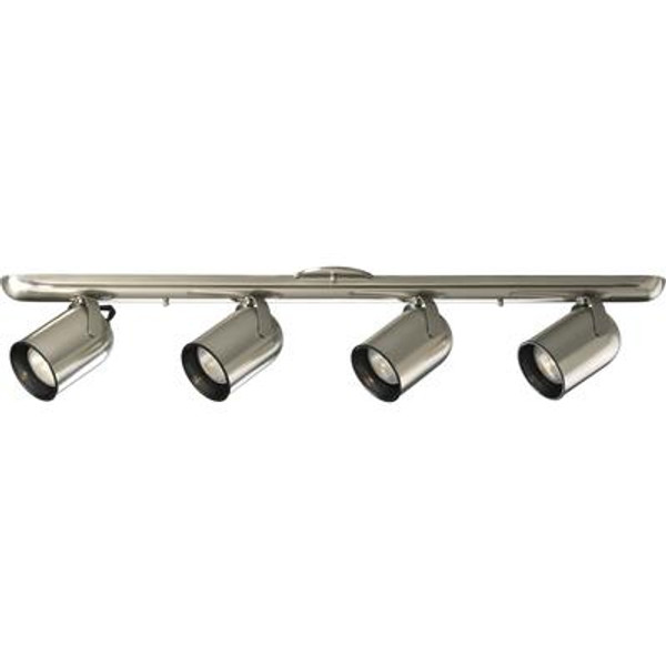 Brushed Nickel 4-light Spotlight Fixture