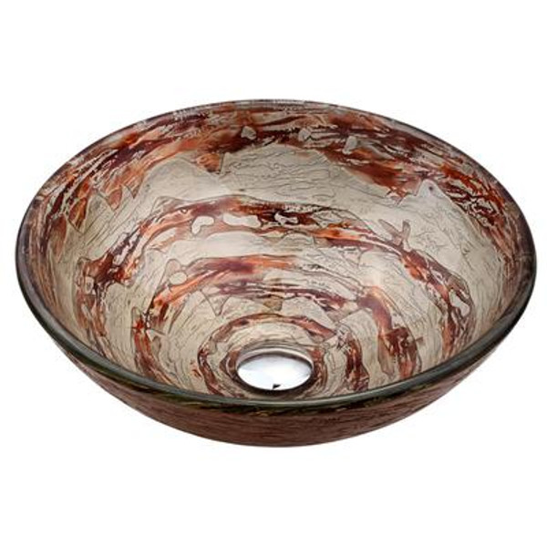Ares Glass Vessel Sink with PU-MR Chrome