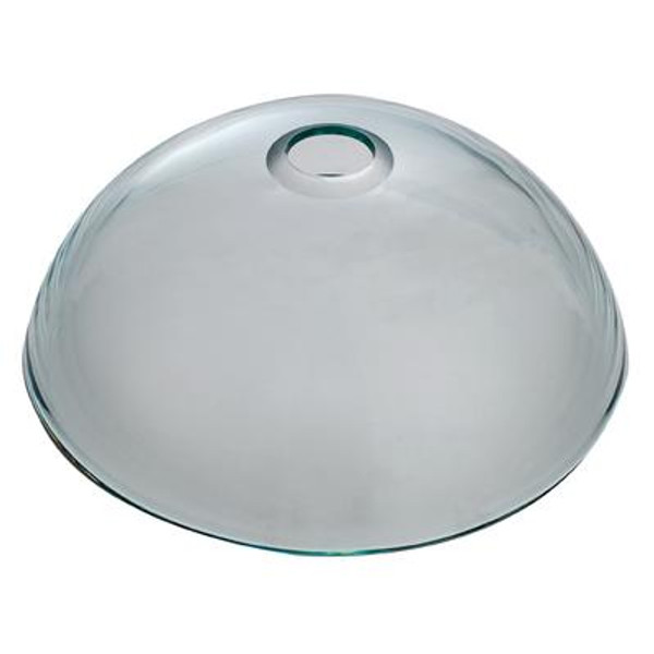 Clear 14 Inch Glass Vessel Sink with PU-MR Chrome