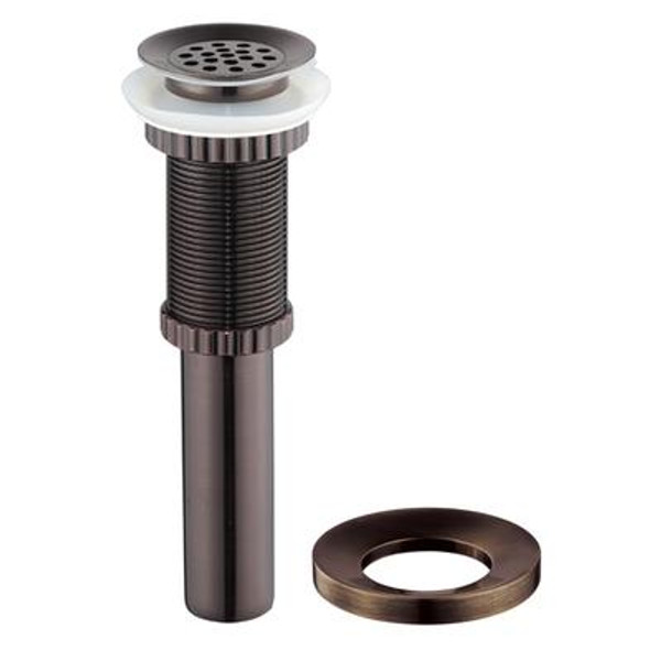 Grid Style Drain and Mounting Ring Oil Rubbed Bronze