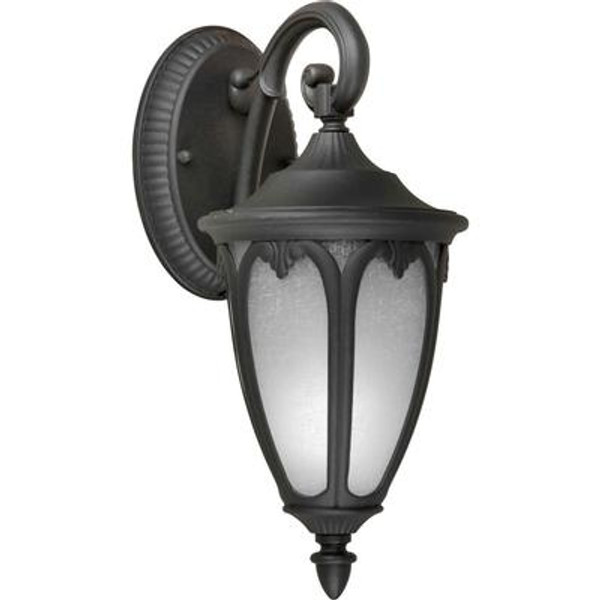 Burton 1 Light Black  Outdoor Compact Fluorescent Lighting Wall Light