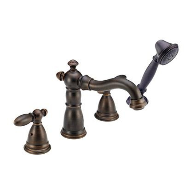 Victorian Collection 4 Hole Roman Tub - Trim Only - Venetian Bronze - Less Handles