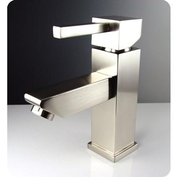 Versa Single Hole Mount Bathroom Vanity Faucet - Brushed Nickel