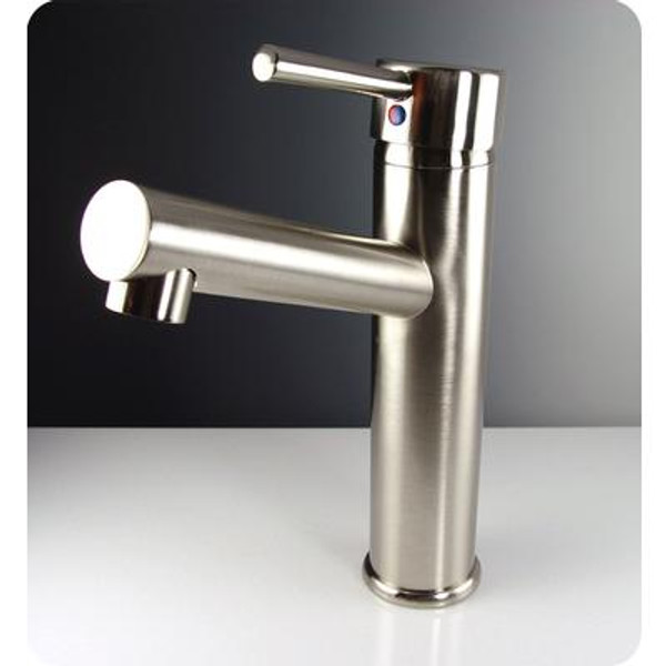Savio Single Hole Mount Bathroom Vanity Faucet - Brushed Nickel