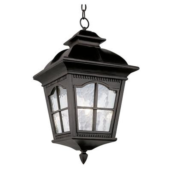 Black Scalloped Window Hanging Light - Medium