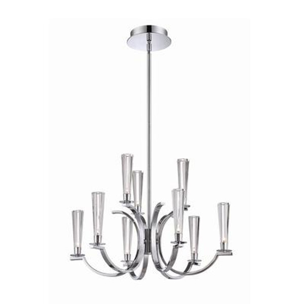 Cromo Collection 9 Light Chrome Chandelier