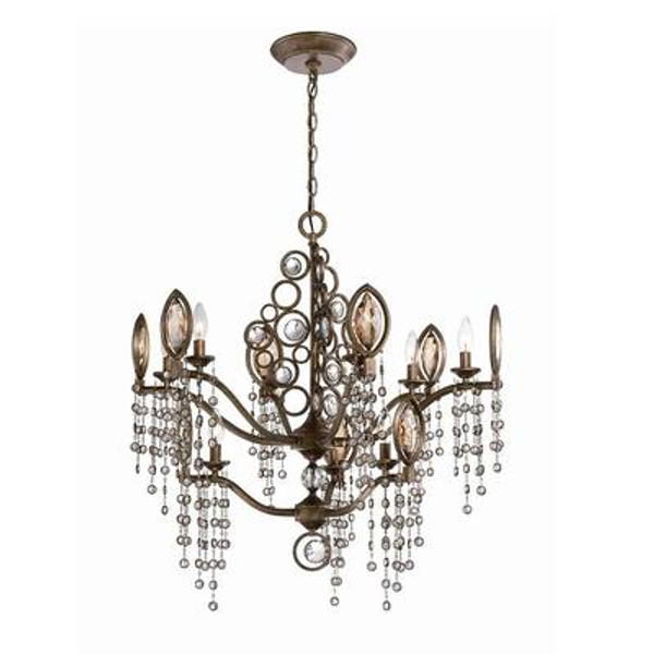 Capri Collection 9 Light Bronze Chandelier