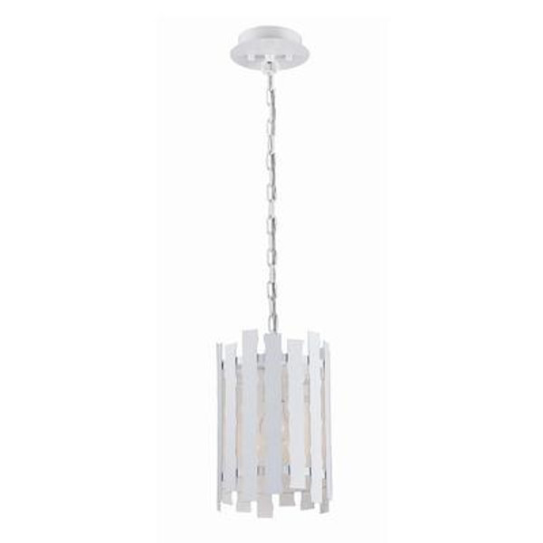 Nastro Collection 1 Light White Pendant