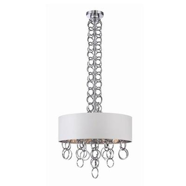 Novello Collection 4 Light Chrome Pendant