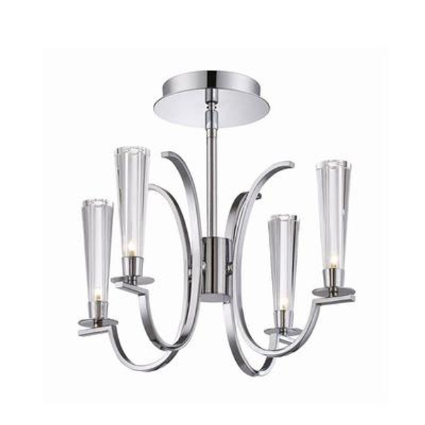 Cromo Collection 4 Light Chrome Chandelier