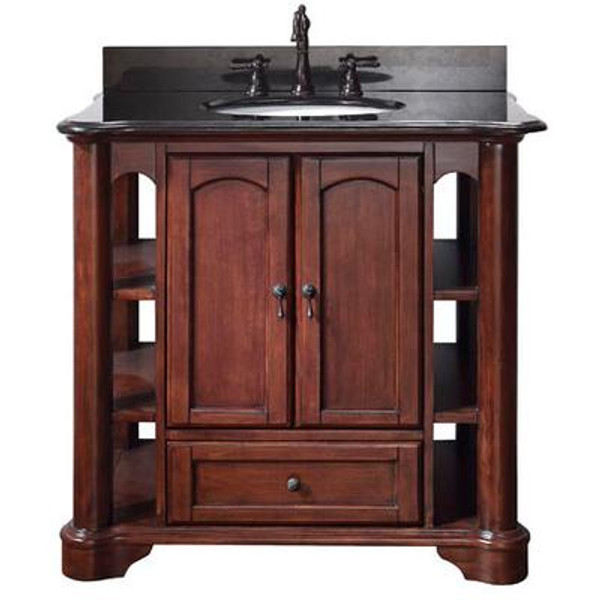 Vermont 36 Inch Vanity in Mahogany Finish (Faucet not included)