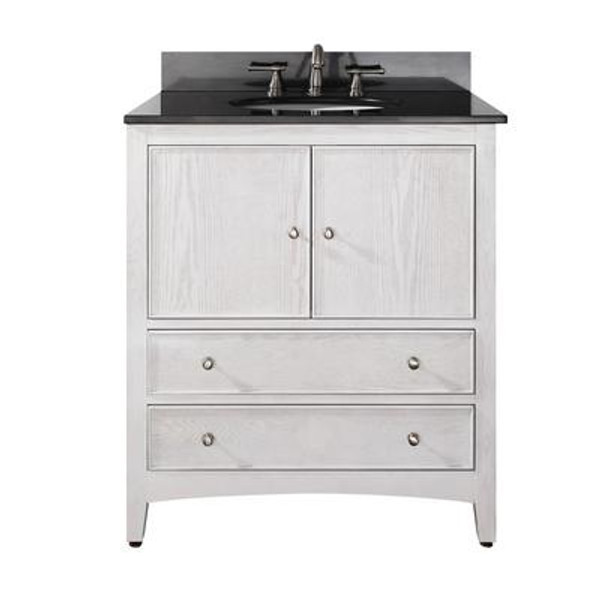 Westwood 30 Inch Vanity in White Washed Finish (Faucet not included)
