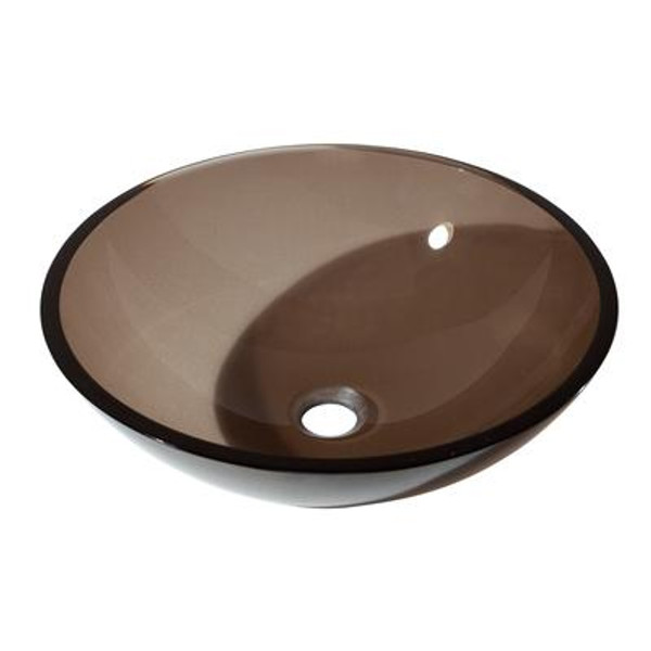 Tempered Glass Vessel - Brown