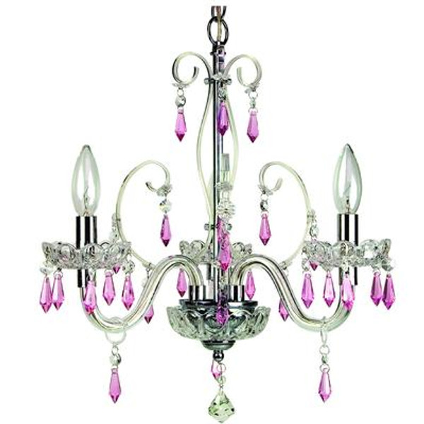 Bella Pink Chandelier