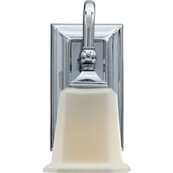 Monroe 1 Light Polished Chrome Incandescent Vanity with an Opal Etched Shade
