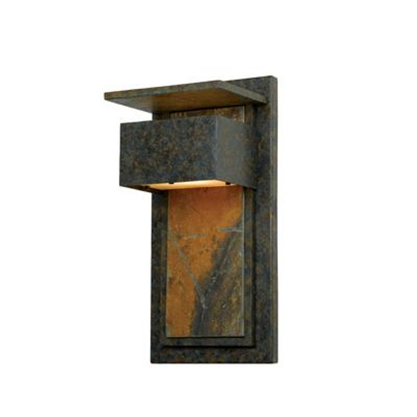 Monroe 1 Light Muted Bronze Outdoor Halogen Wall Lantern