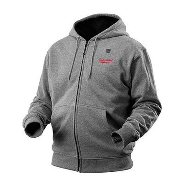 M12 Cordless Gray Heated Hoodie Only - Medium