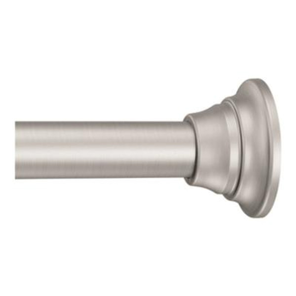 Decorative Tension Rod in Brushed Nickel