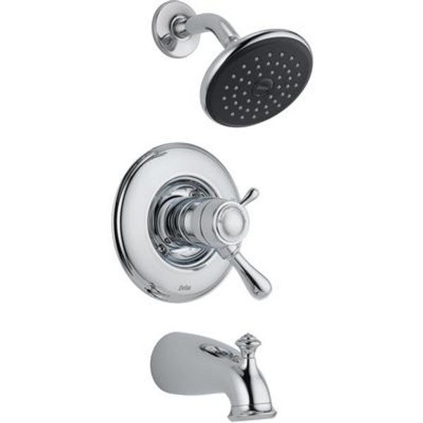 Leland 1-Handle Thermostatic Tub/Shower Trim Kit Only in Chrome (Valve not included)