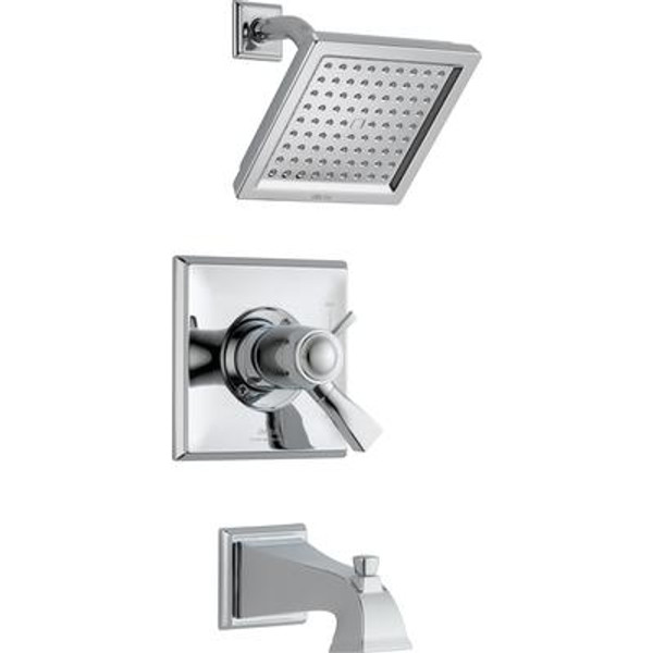 Dryden 1-Handle Tub and Shower in Chrome (Valve not included)