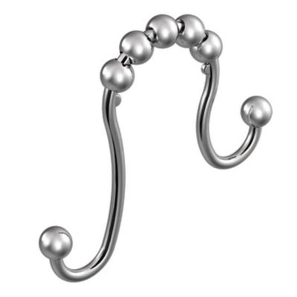 Shower Curtain Rings in Chrome