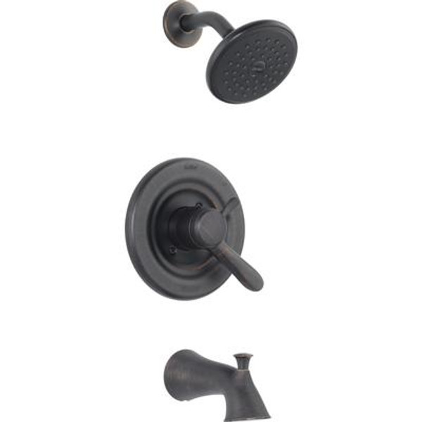 Lahara Single Handle 1-Spray Tub and Shower Faucet Trim in Venetian Bronze (Valve not included)