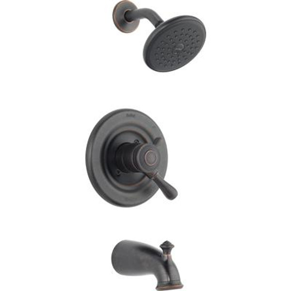 Leland Single Handle 1-Spray Tub and Shower Faucet Trim in Venetian Bronze (Valve not included)
