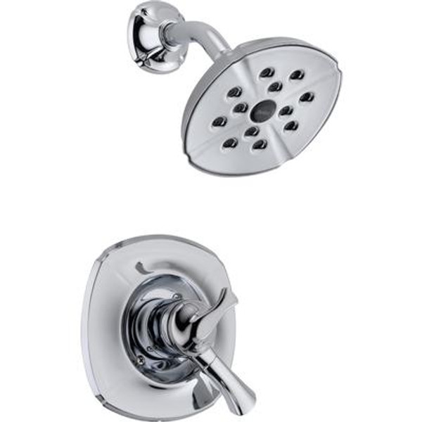 Addison Single-Handle 1-Spray Shower Trim in Chrome featuring H2Okinetic