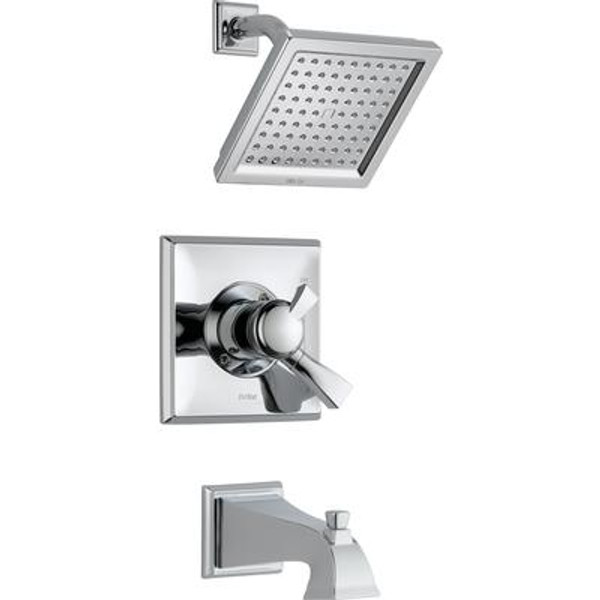 Dryden 1-Handle 1-Spray Tub and Shower Faucet Trim in Chrome (Valve not included)