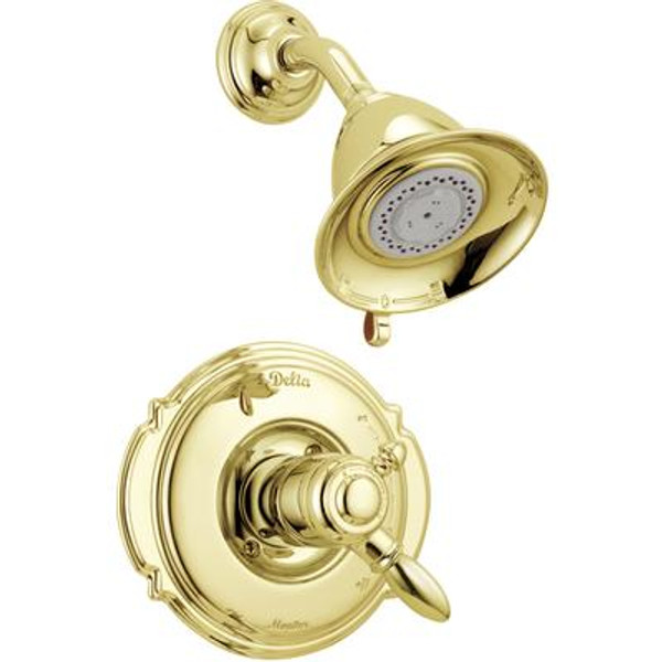 Victorian 1-Handle Shower Trim Only in Polished Brass (Valve not included)