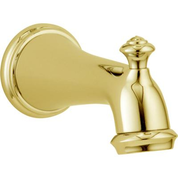 Victorian Pull-Up Diverter Tub Spout in Polished Brass