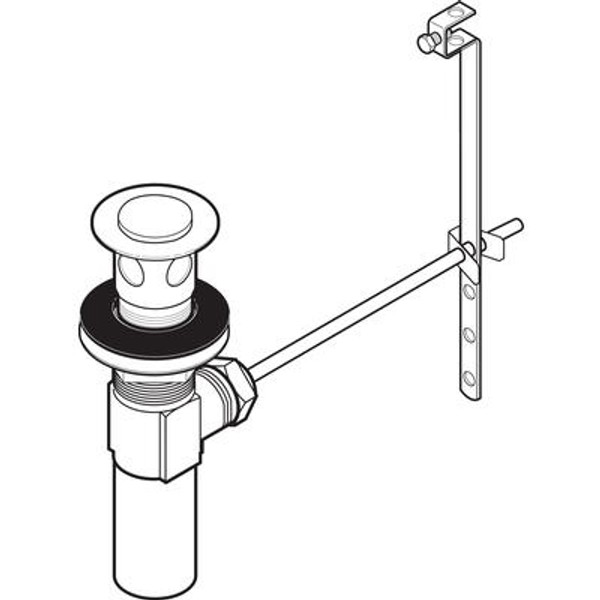 Lavatory Drain Assembly Less Lift Rod in Polished Brass